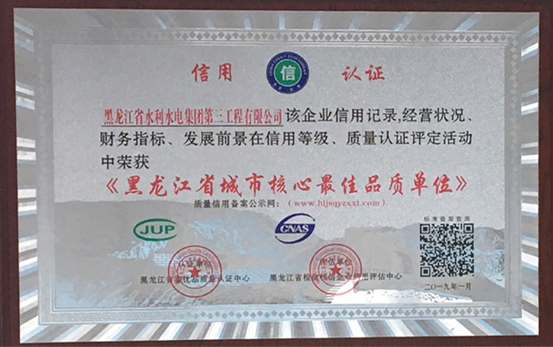 黑龙江省城市核心品质单位